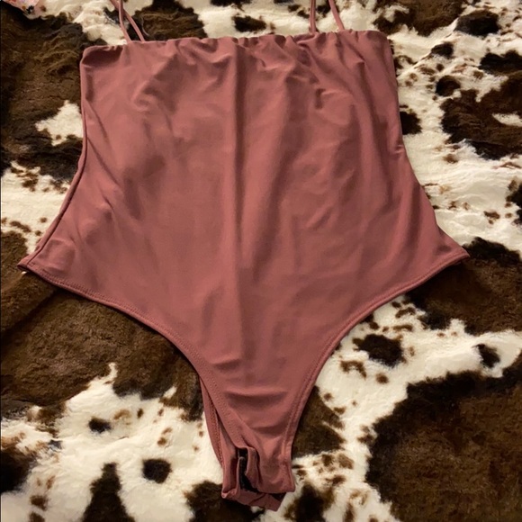 Mauve strap bodysuit - Picture 3 of 3